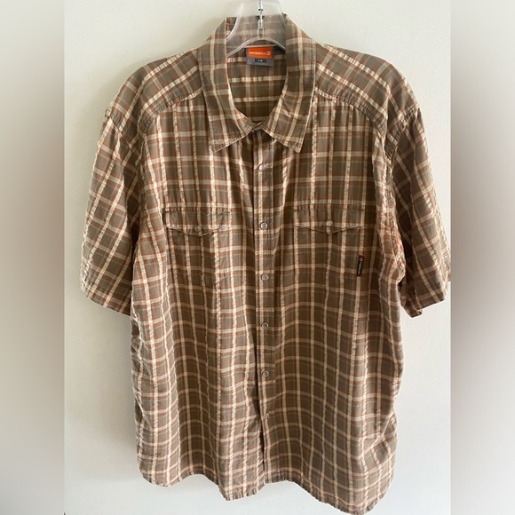 Merrell Plaid Shirt Large - Picture 1 of 10